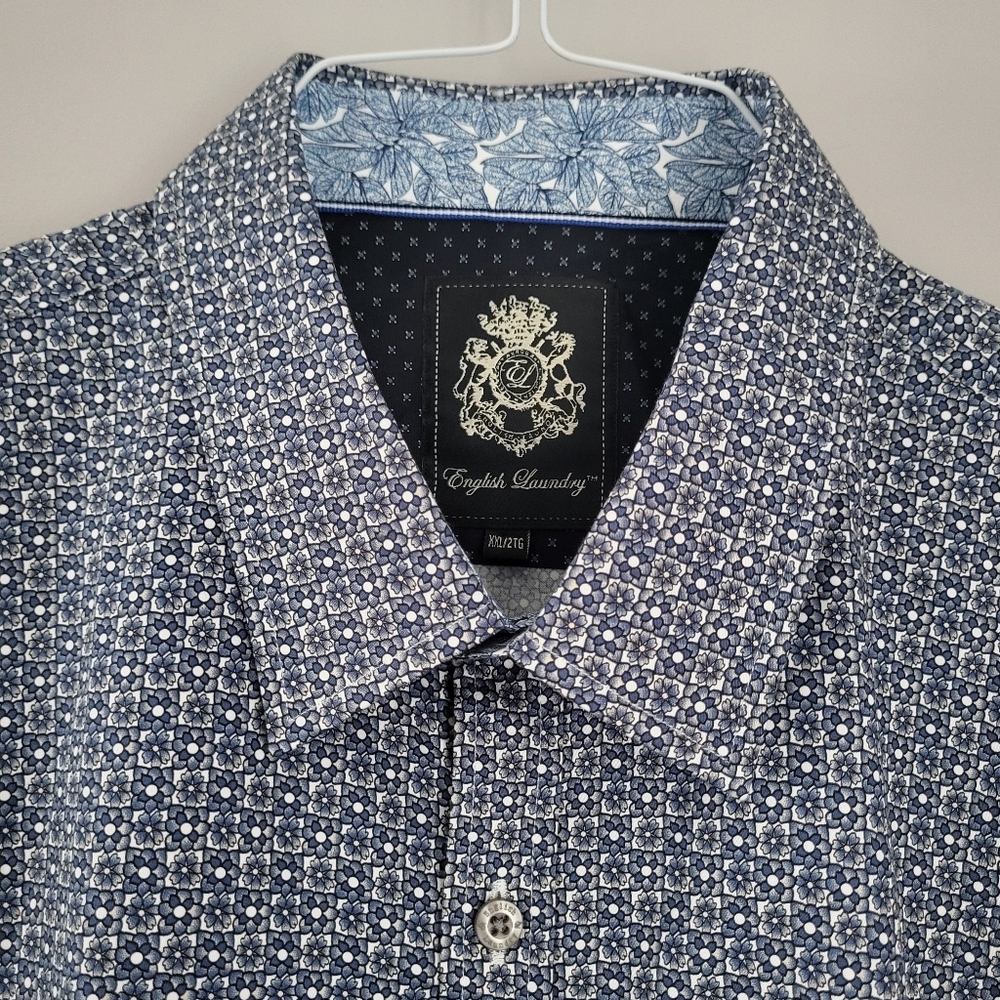 English Laundry Geometric Floral Print XXL Shirt